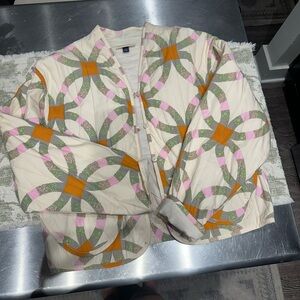 Universal Thread Women's Quilted Jacket - Cream, Pink, Green, Orange